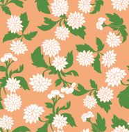 Seamless vintage texture with chrysanthemums Wedding invitation card