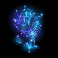 Shiny floral background for your design N2