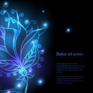 Shiny floral background for your design N3