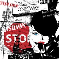 Fashion girl in sketch-style N217