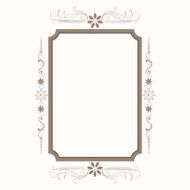 Floral design decorated frame N8