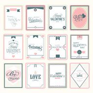 Vintage love postage stamps