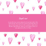 Valentines day Greeting card template N2