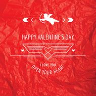 Valentine&#039;s Day Card - with Love Quote N7