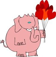 Valentines elephant