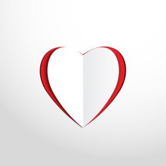 Abstract paper heart Love N2