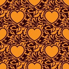 Seamless texture with heart N13