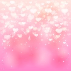 Hearts on pink background N2