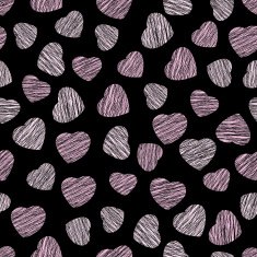 Abstract heart texture endless Valentine Day background Endless ornament