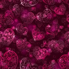 Seamless pattern of hearts N47