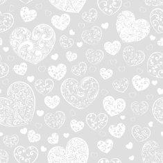 Seamless pattern of hearts N53