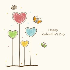 Love greeting card for Happy Valentine's Day celebration N2