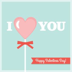 Lollipop Valentine's Day Card