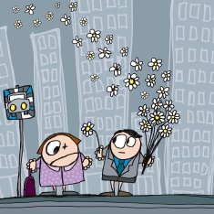 Bus stop flirt