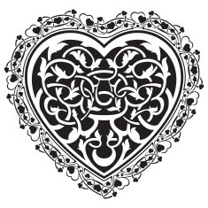 Valentine`s Day tatto heart N4