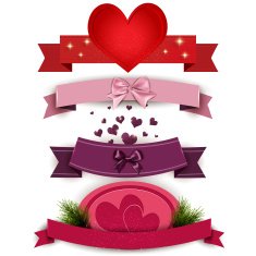 valentine's banners N3