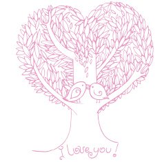 Two birds in love