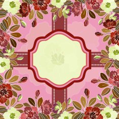 floral frame N191