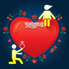 Human Symbol Love Story Concept Marry N3