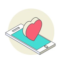 Isometric illustration for Valentine's Day N12