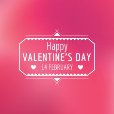 Valentine's Day Card - with Love Quote in vector N4