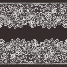 Lace Horizontal Seamless Pattern