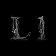 Smoke font Letter L