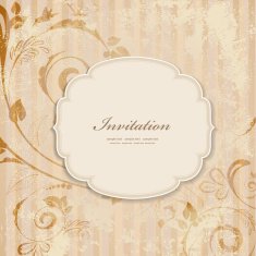 Vintage invitation card N120