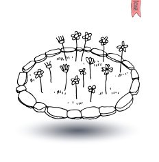 garden flowers vector illustration N2