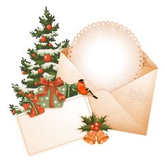 Vintage Christmas card N22