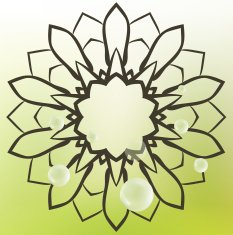 Romantic fuzzy flower background on retro vintage N16