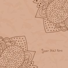 Vintage invitation corners on grunge background N2