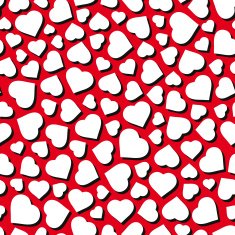 Hearts Seamless pattern Vector illustration N6