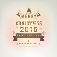 Merry Christmas and New Year celebrations greeting design