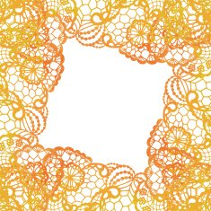 Lacy elegant frame Invitation card N8