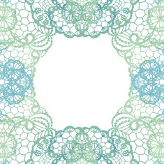 Lacy elegant frame Invitation card N10