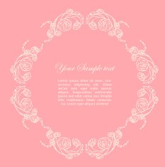 Ornamental frame with roses N23