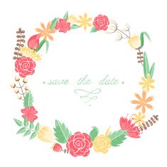Elegant floral congratulation card
