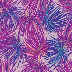 Seamless Repeating Pattern with Violet Flowers N2