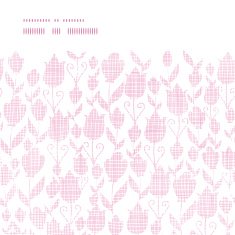 Pink textile tulips texture horizontal frame seamless pattern background