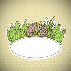 floral frame N195