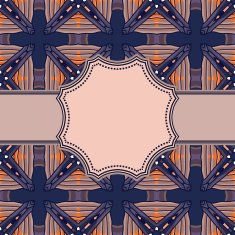 Vintage vector flower frame N68