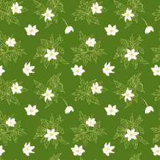 Seamless pattern of anemones N2