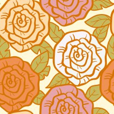 Seamless pattern (roses) N2