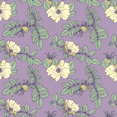 vector seamless pattern with brier