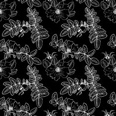 vector seamless pattern with brier N2