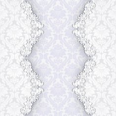 Vintage damask invitation card