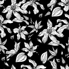 vintage vector floral seamless pattern N5