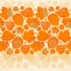 Autumn concept seamless border N5