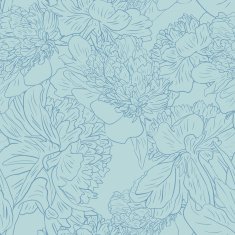 Vector seamless floral pattern N303
